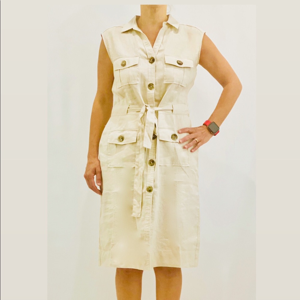 IRIS&INK HESPERALOE LINEN DRESS